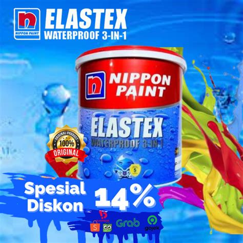 Jual Nippon Paint Elastex In Kg Cat Dinding Waterproof Interior