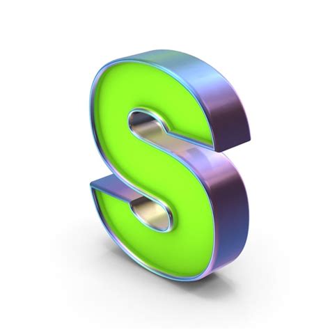 Lowercase Letter S 3D, Incl. letter & language - Envato