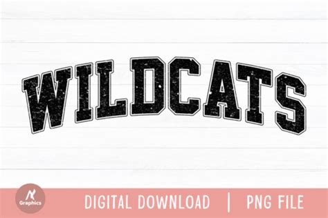 Wildcats Retro Varsity Png Graphic By An Graphics Creative Fabrica