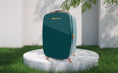 Kfo Portable Mirrored Beauty Fridge With Led Lighting Liter Portable