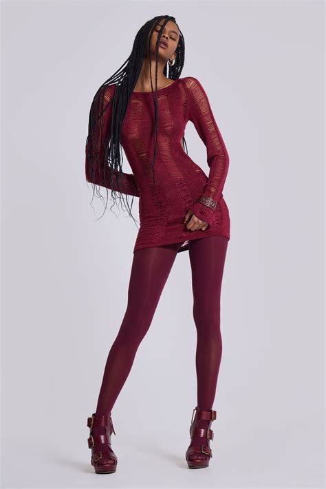 shop burgundy umbra mini dress jaded london clothing