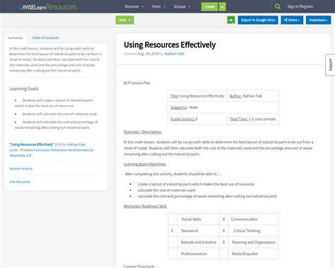 resources effectively wiselearn resources