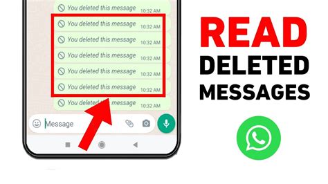 How To SEE Deleted Messages On WhatsApp YouTube