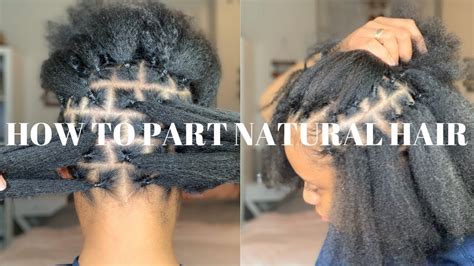 How To Part Hair For Box Braids Passion Twists Etc Using Rubber Bands