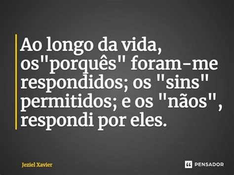 ⁠ao Longo Da Vida Os Jeziel Xavier Pensador