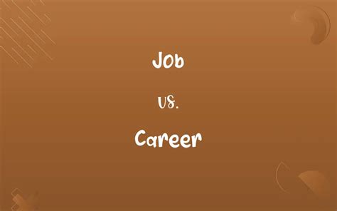 Job Vs Career Know The Difference