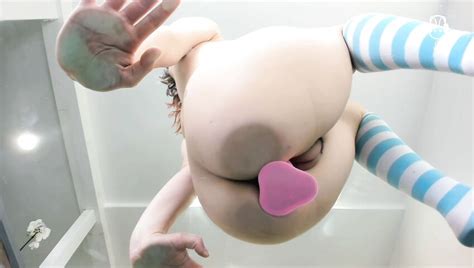 ASMR Bunny Fucks Dildo On Glass