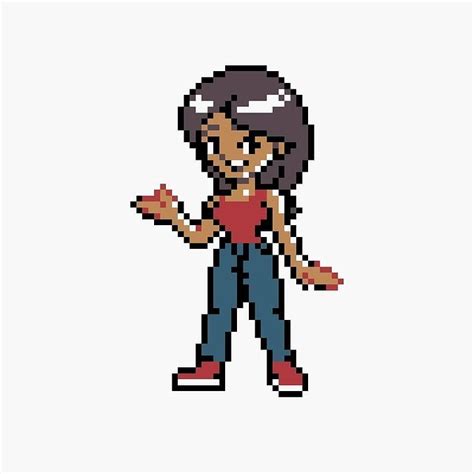 Tharkka On Instagram A Random Trainer In Pokemon Gbc Style ドット絵 픽셀