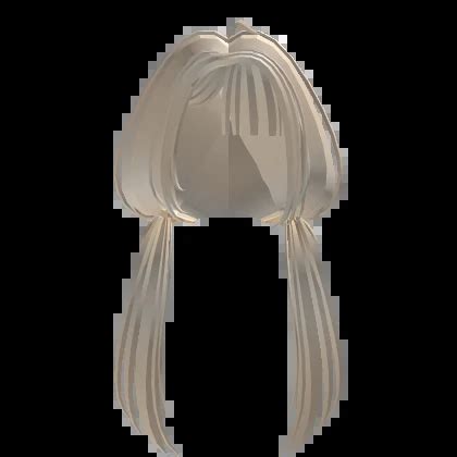 ୨ৎ cutesy moe low pigtails cowlick hair in blonde Roblox Item