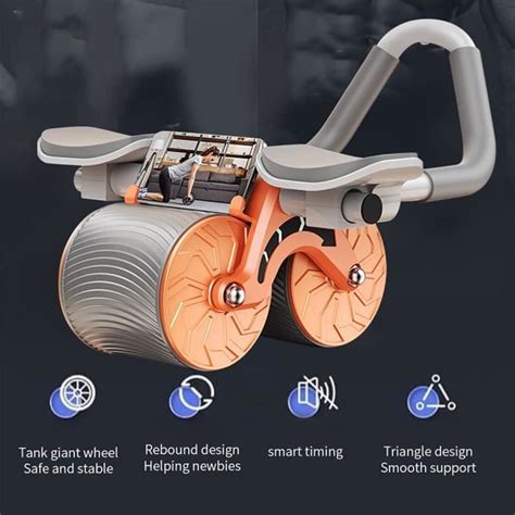 Roue Abdominale À Rebond Automatique Ab Roller Avec Support De Coude
