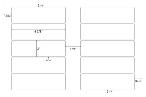 Steadfast Die Cut Label 11x17 Template Sf5580 Steadfast Paper