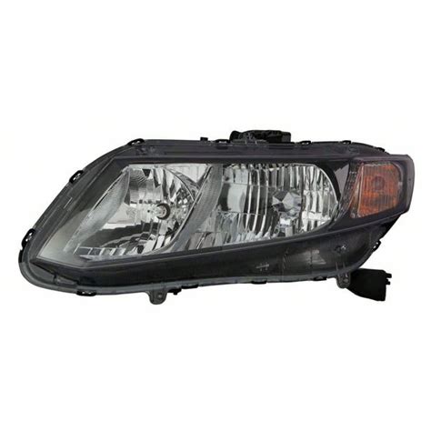 Headlight For 13 15 Honda Civic Capa Certified Left Driver Halogen Headlamp Fits Sedan And