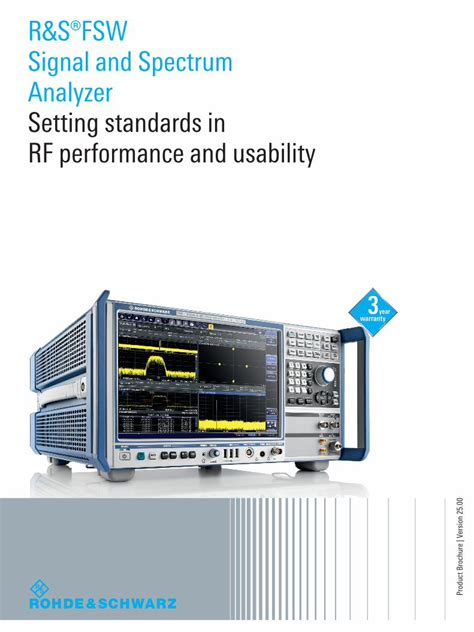 PDF R SFSW Signal And Spectrum Analyzer Brochure En DOKUMEN TIPS