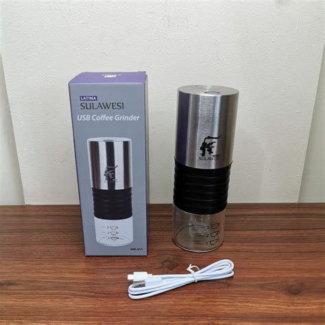 Latina Sulawesi Portable Electric Coffee Grinder Penggiling Kopi Shopee Indonesia