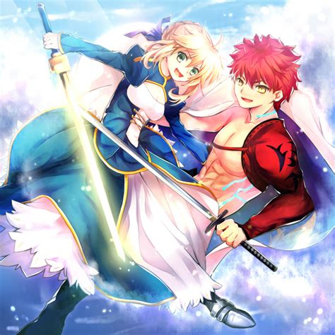 Artoria Pendragon Saber Emiya Shirou And Senji Muramasa Fate And 2