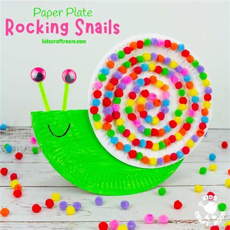 Rocking Paper Plate Snail Craft Kids Craft Room