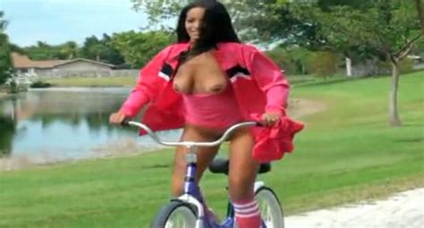 Nude Bicycle Riding In Her Neighborhood Nudism Public Porn At