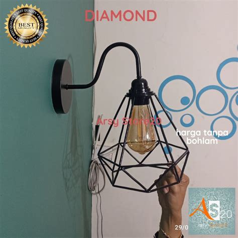 Jual LAMPU DINDING RETRO FITTING LAMPU DINDING KAP DIAMOND Shopee