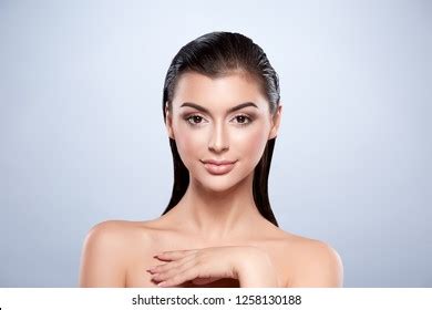 Gorgeous Girl Dark Wet Hair Nude Stock Photo 1258130188 Shutterstock