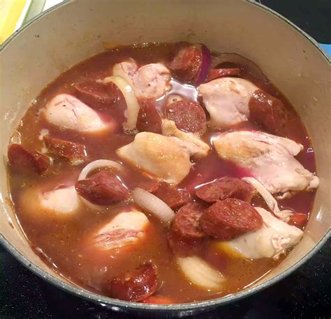 Chicken Chorizo Stew With Rioja Spanish Style Emma Eats Explores