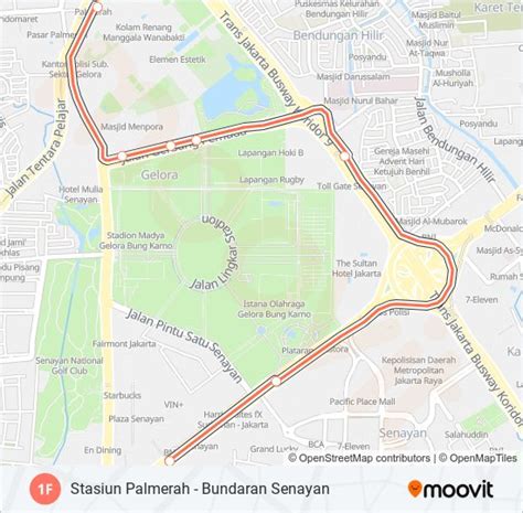 Rute F Jadwal Pemberhentian Peta Bundaran Senayan Diperbarui