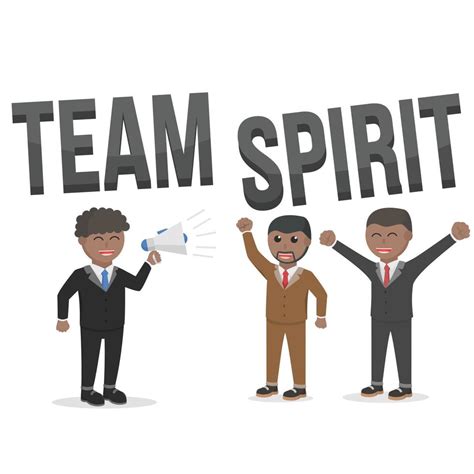 Business African Team Spirit People With Text 13753779 Vector Art At