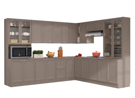 Cozinha Da Sara - Cozinha Completa Sara 12 Peças Fumê - FdECOR | MadeiraMadeira