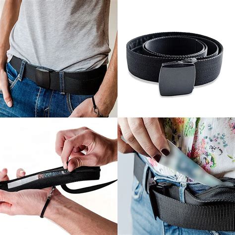 money belt travel hiding belt stash anti theft portable wallet secret