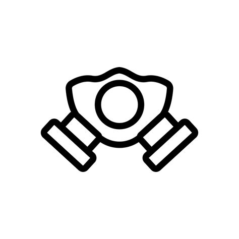 Dust Mask Icon Vector Isolated Contour Symbol Illustration 9953523