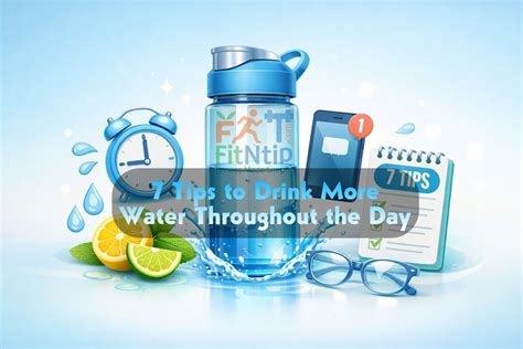 hydration hacks  tips  drink  water   day fitntip