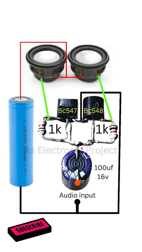 BC547 and BC548 Transistor extreme level amplifier | Audio amplifier ...