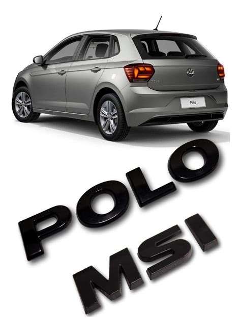 Acess Rio Kit Emblemas Preto Black Vw Novo Polo Msi Mercadolivre