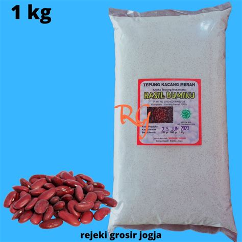 Jual Tepung Kacang Merah Organik Kemasan 1 KG Tepung MPASI Kacang Merah