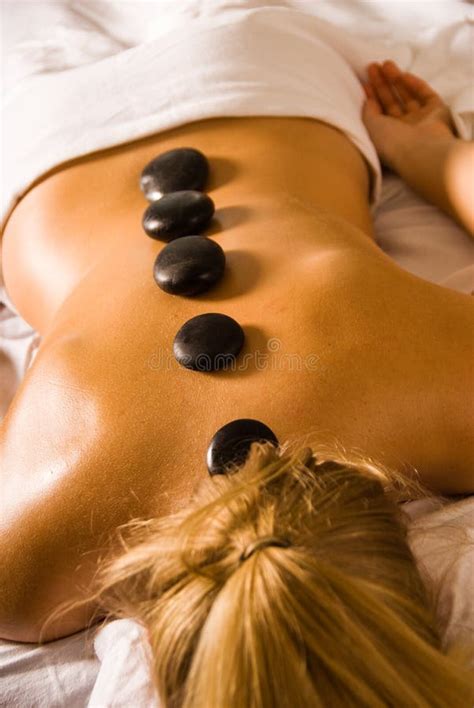 Hot Stone Stock Image Image Of Nude Relaxation Pamper 2889377