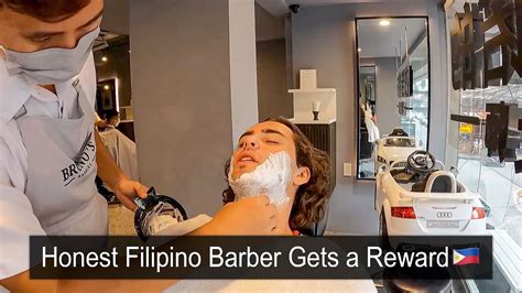 Honest Filipino Barber Gets A Reward YouTube