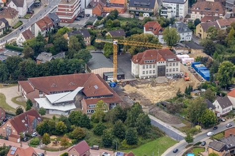 Herringen Von Oben Herbstluftbild Baustelle Zum Neubau Des