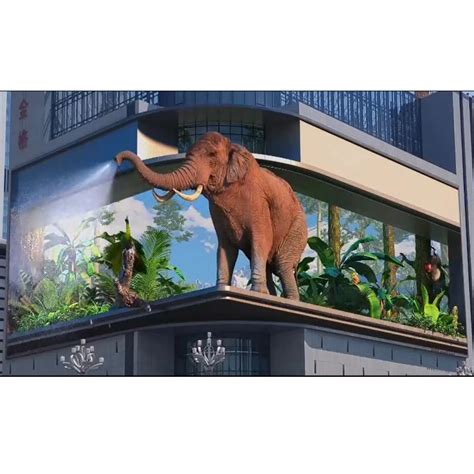 Full Color Advertising Outdoor Naked Eye D Video Wall Screen Led Display China Outdoor Led