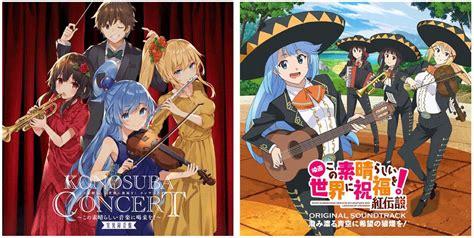 Konosuba movie soundtrack and Konosuba concert CD jacket illustration ...