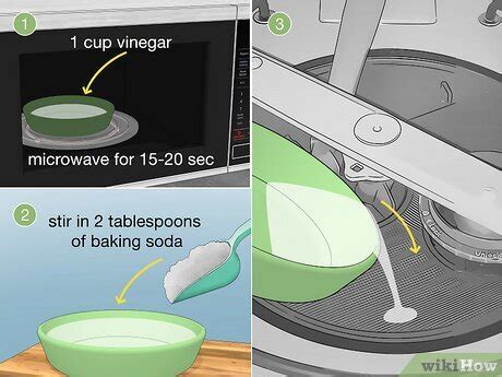 how to clean dishwasher drain with baking soda and vinegar