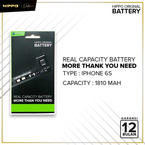 Jual Hippo Baterai Ori Iphone S Mah Ori Battery Batere Batu