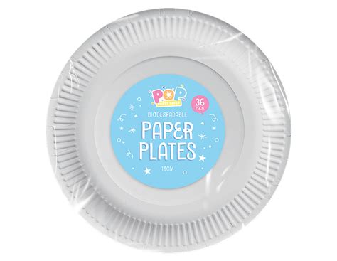 Wholesale White Paper Plates 18cm