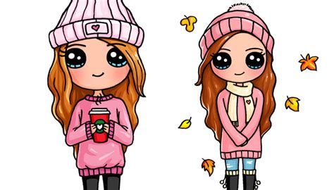 Draw So Cute Fall Girls – Draw So Cute