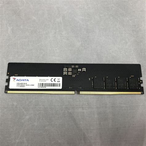 ノーブランド 〔中古〕【DDR5-4800/16GB×1枚】 AD5U480016G-B 【PC5-38400】（中古1ヶ月保証 ...