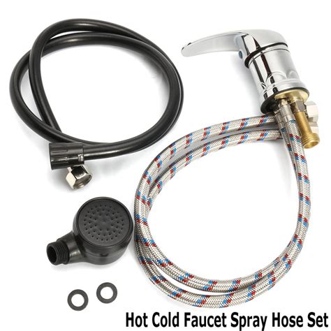 Hhengyisoul Shampoo Bowl Faucet Set Hot Cold Mixer Barbershop Salon Faucet Hair Shower