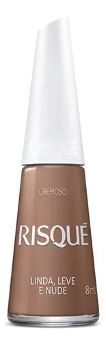 Esmalte Risque Cremoso Linda Lleva Nude Ml Mercadolibre