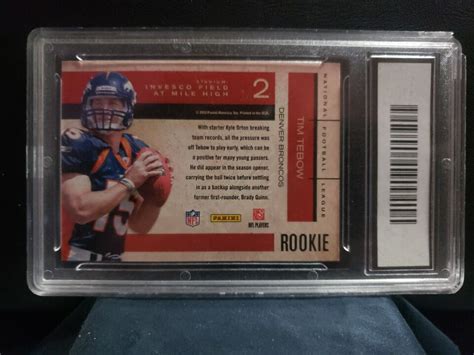 Gma Gem Mint Panini Contenders Rookie Roll Call Tim Tebow No