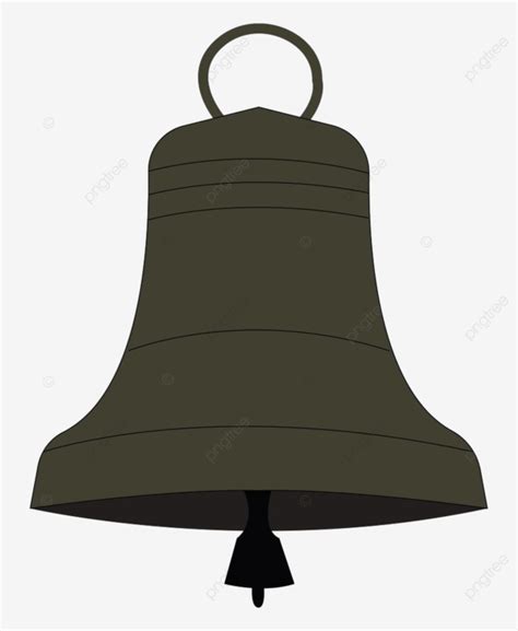 A Large Grey Church Bell With A Big Loop On The Top Vector Color ...