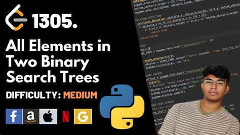 All Elements In Two Binary Search Trees Leet Code 1305 Theory