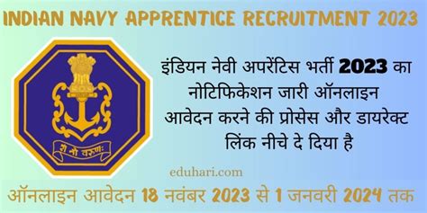 Indian Navy Apprentice Recruitment