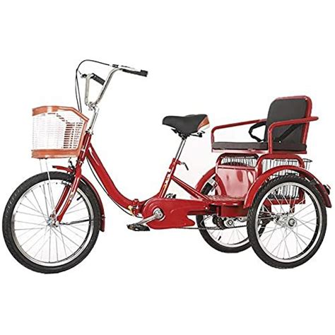 Zcyg Dreirad 3 Rad Fahrrad Dreirad Erwachsene Senioren Trike 20 Zoll